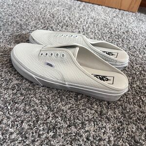Vans Classic Cream Slip-On Shoes